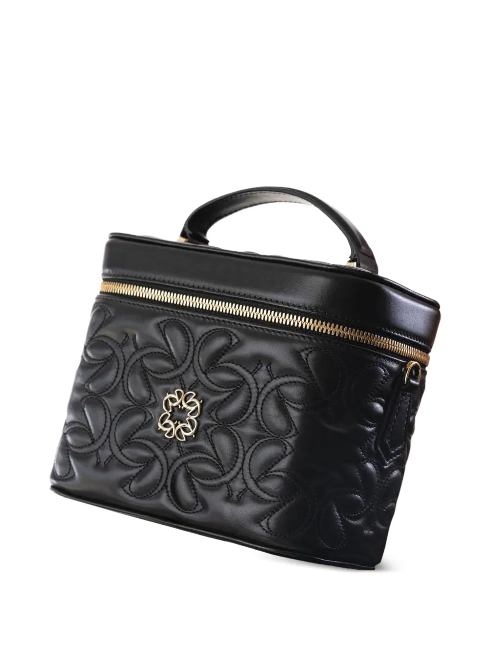 Elie Saab logo-plaque quilted tote bag - Zwart