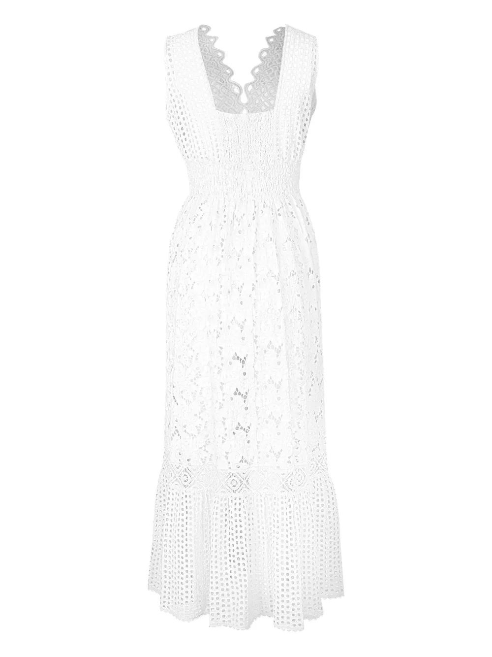 Temptation Positano Belice Broderie-anglaise Dress In White