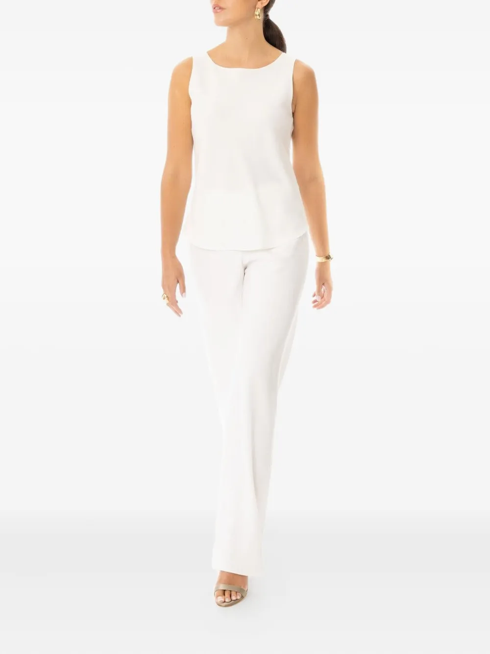 Peter Cohen Suit Tank Top In White