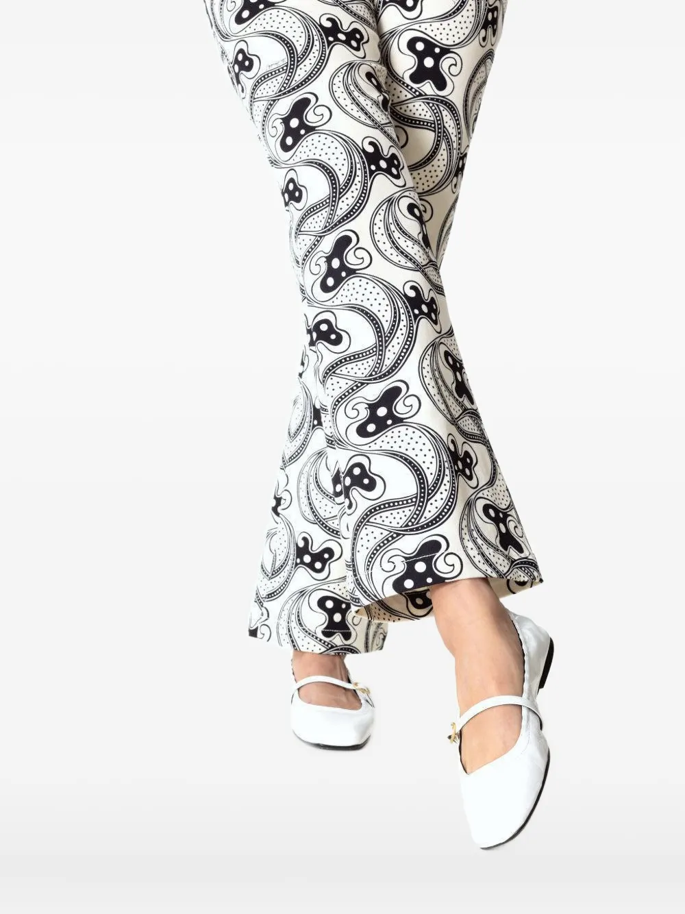 Dorothee Schumacher Buckle-strap Ballet Flats In White