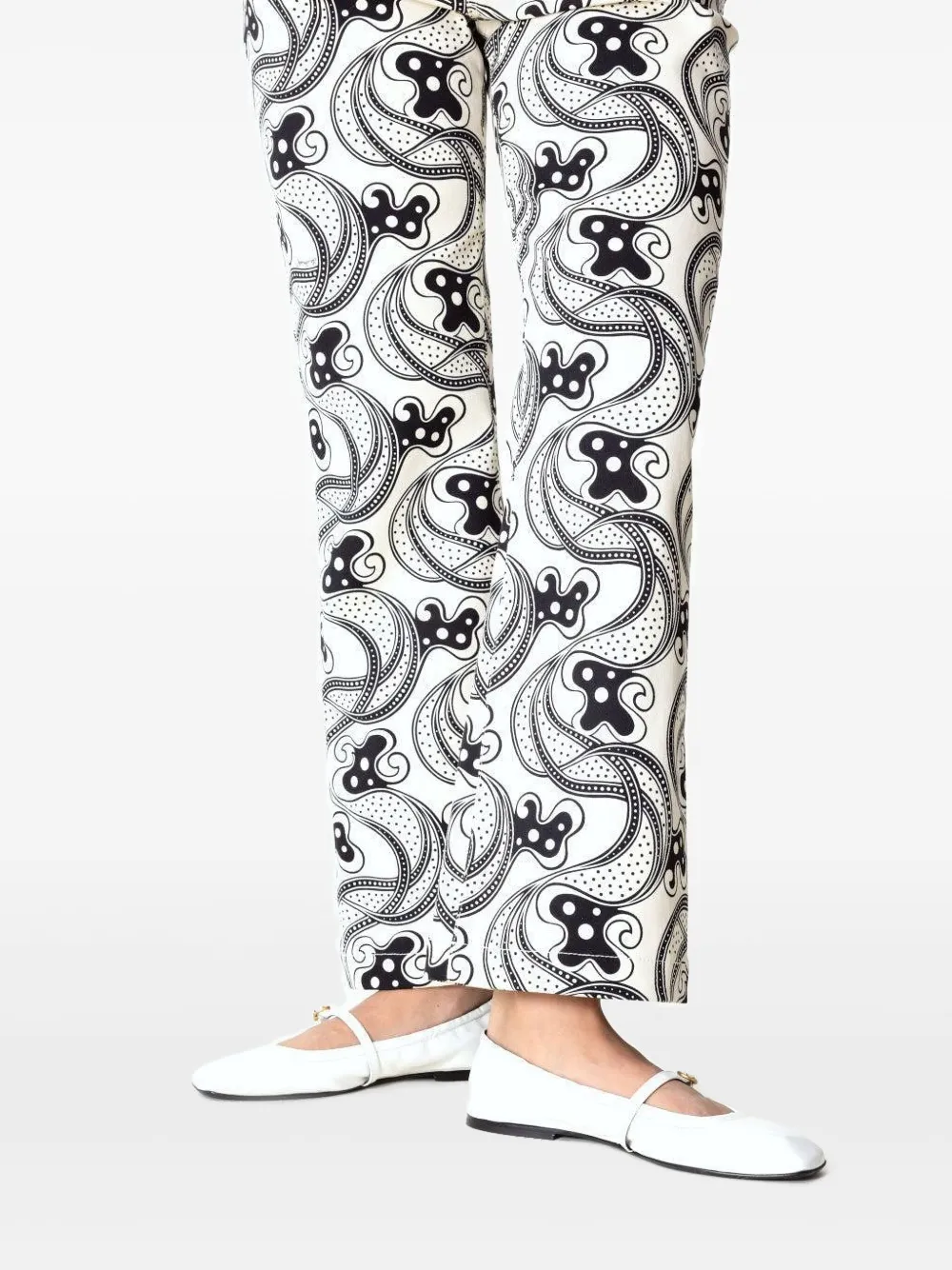 Dorothee Schumacher Buckle-strap Ballet Flats In White