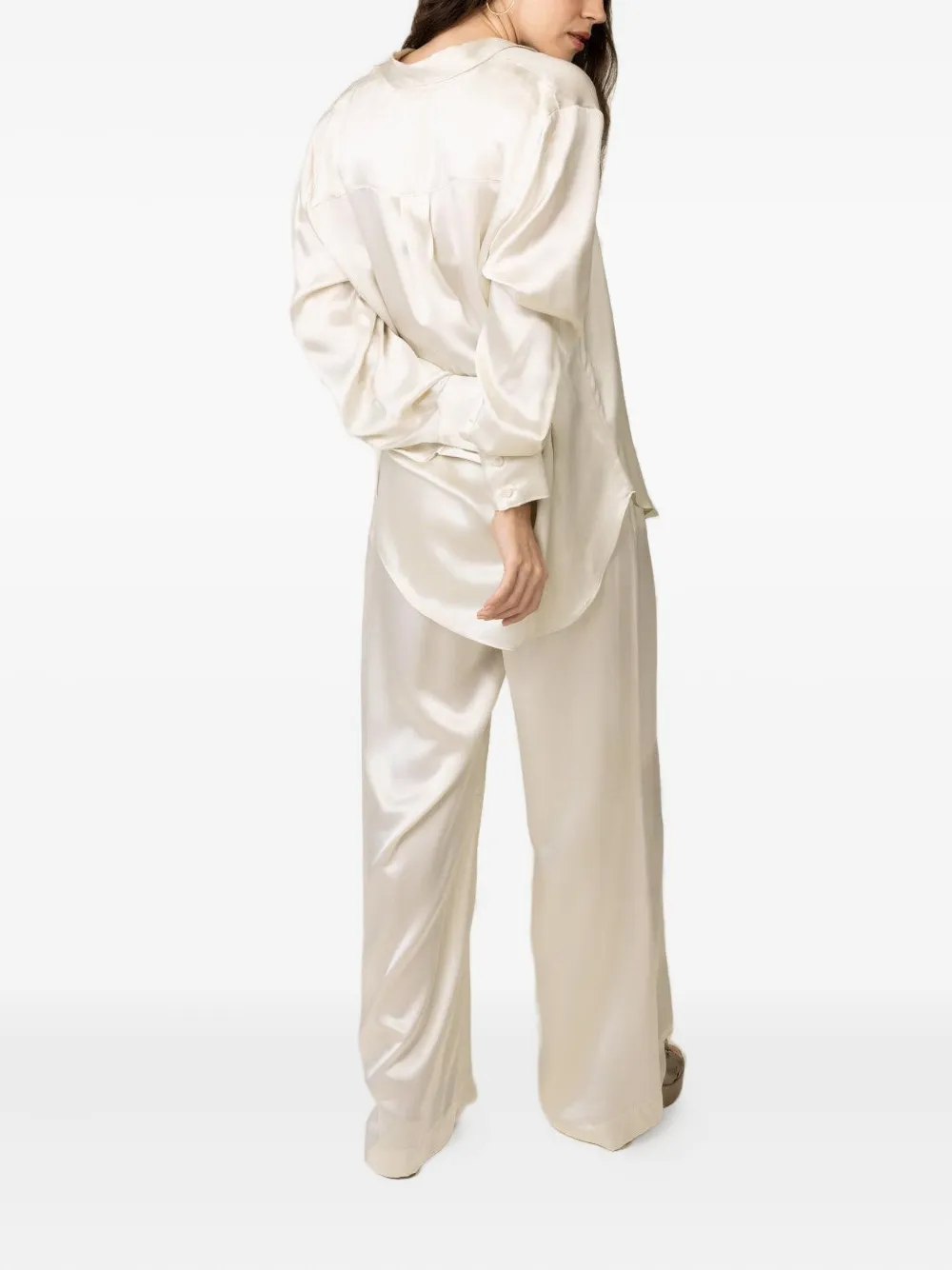 Sablyn Theodore Long-sleeve Blouse In Neutral
