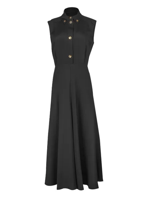 Brandon Maxwell Amara button-front sleeveless dress
