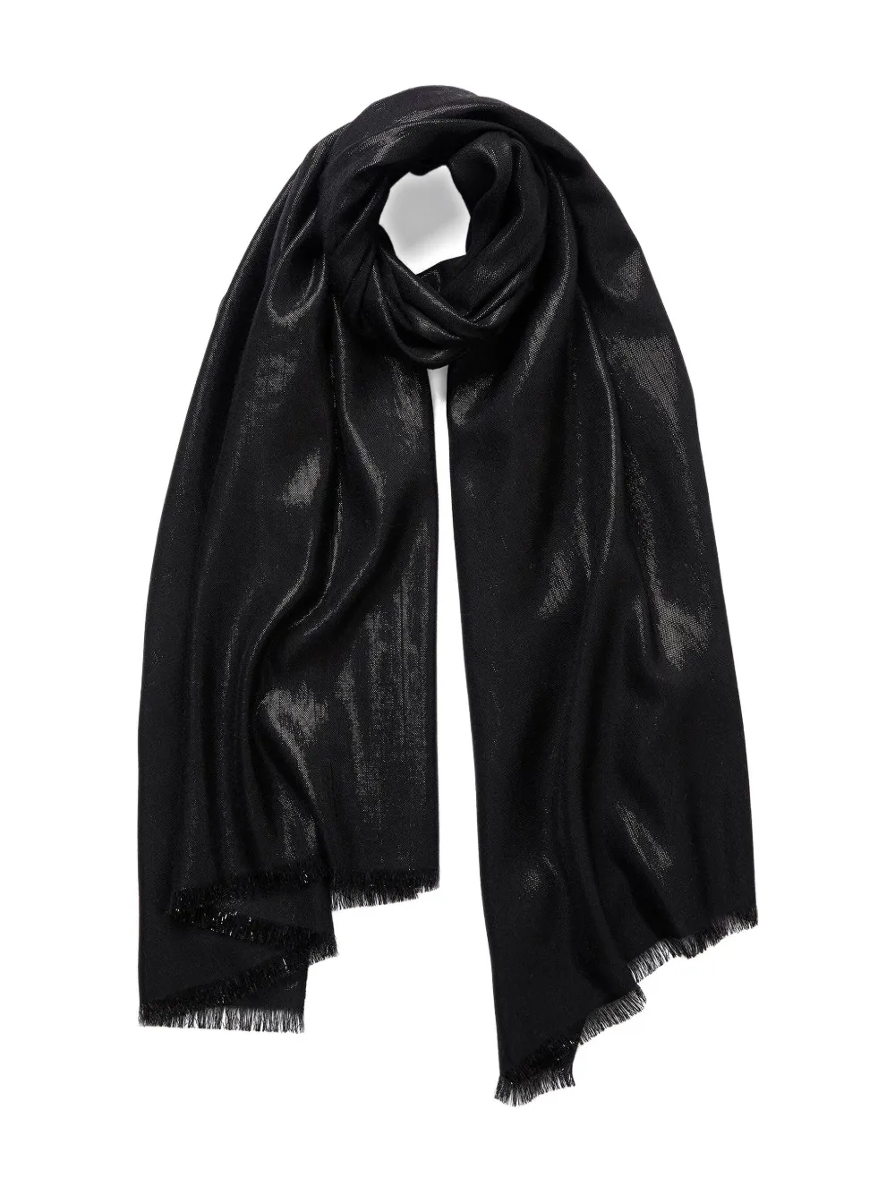 Jane Carr The Mercury Scarf In Black