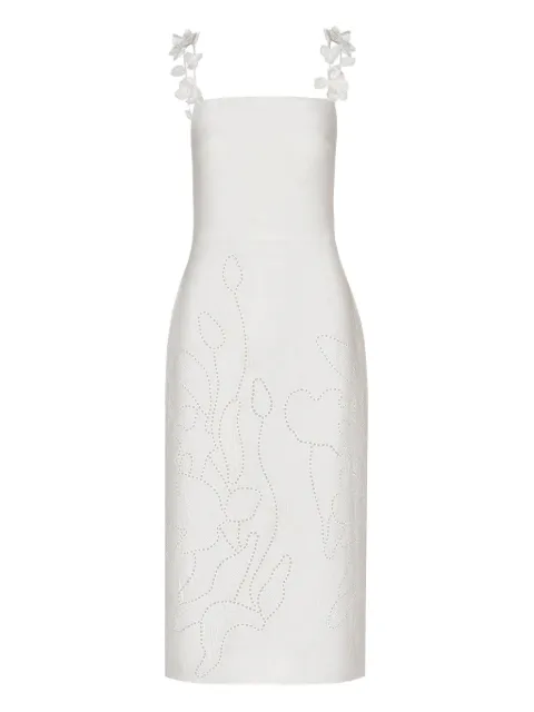 ANDRES OTALORA Petalos floral-appliqué sleeveless dress