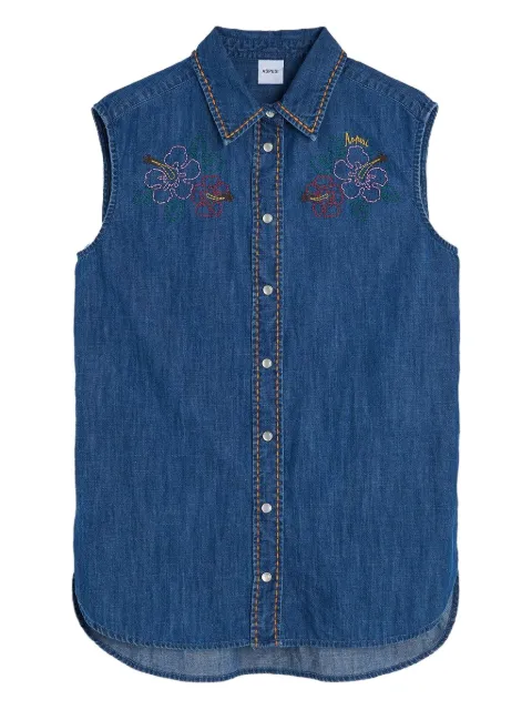 ASPESI embroidered sleeveless shirt