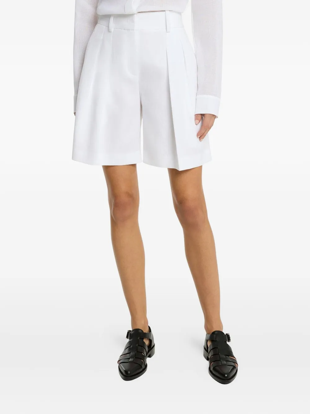 Michael Kors Collection pleated shorts | Tailored Shorts | Image 2