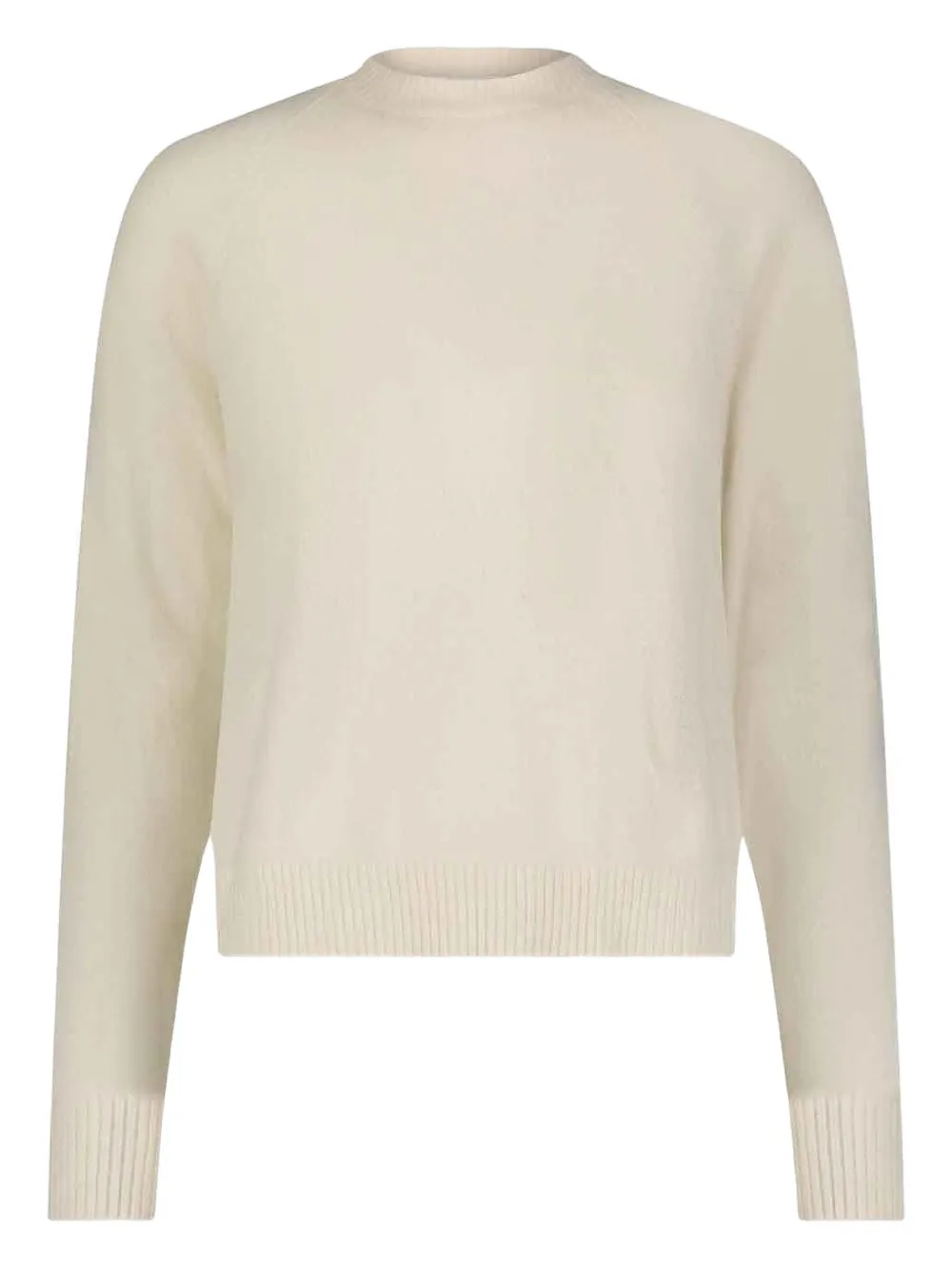 MINNIE ROSE crew-neck cashmere sweater - Bianco