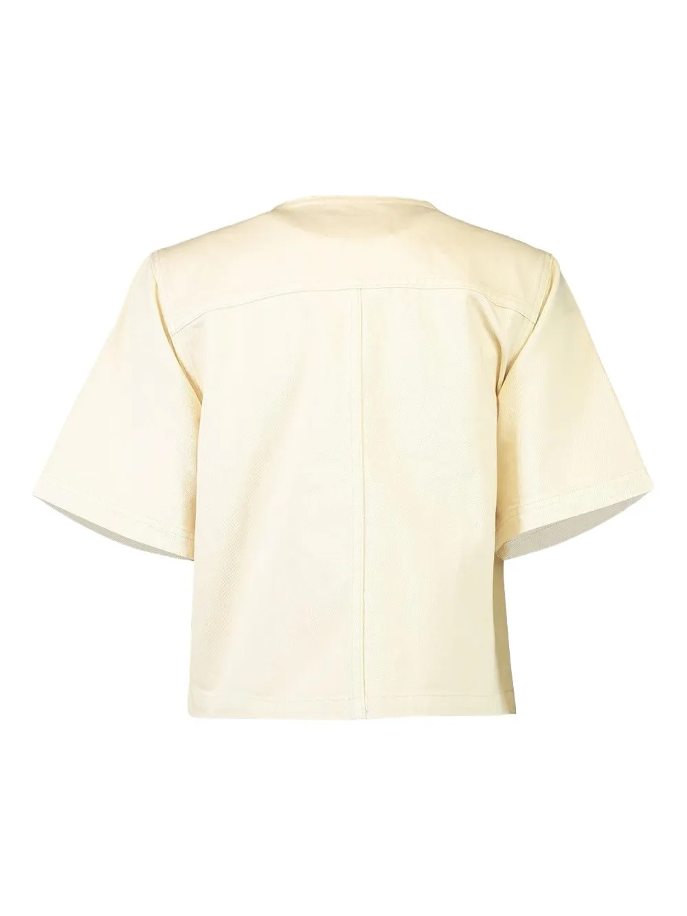Ulla Johnson The Serge Short Sleeve Jacket In Birch In Yellow