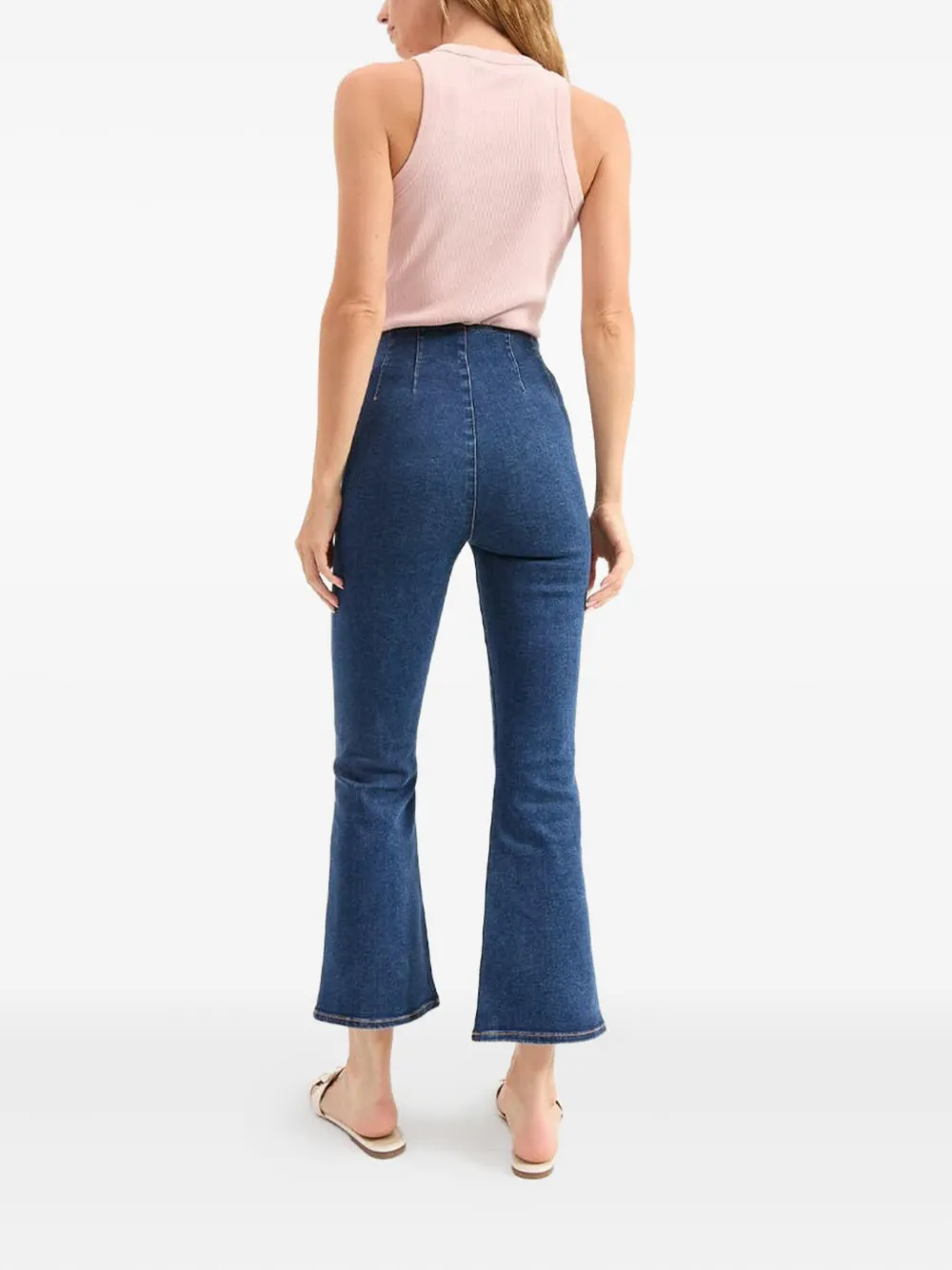 Veronica Beard Carson kick-flare jeans Blauw