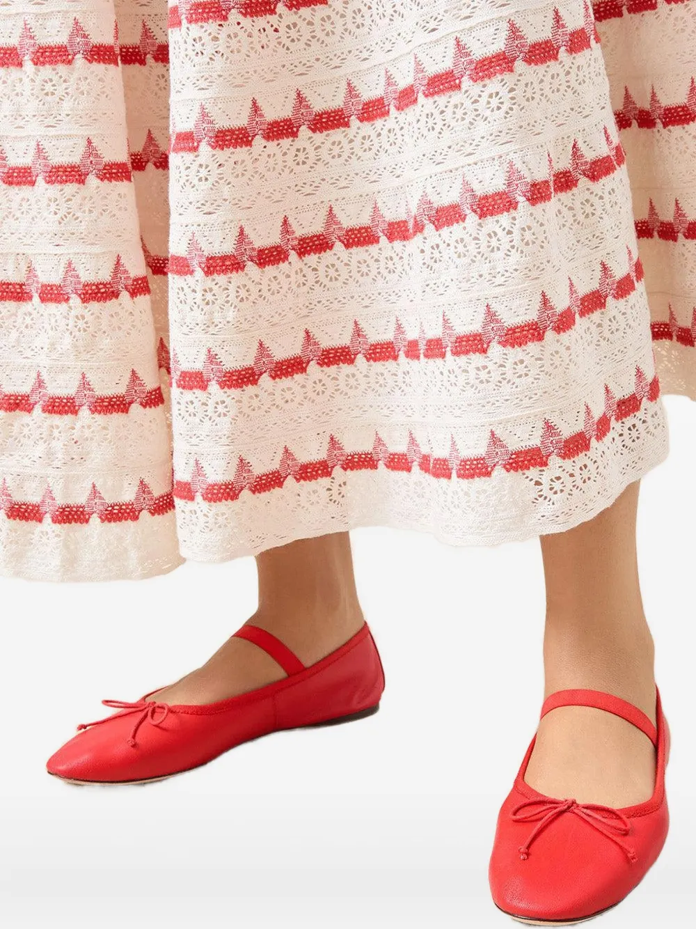 Loeffler Randall Leonie ballet flats Rood