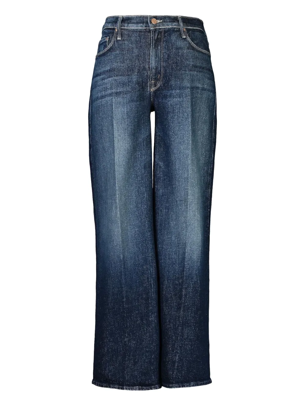 Mother The Twister Flood Jeans In Blue