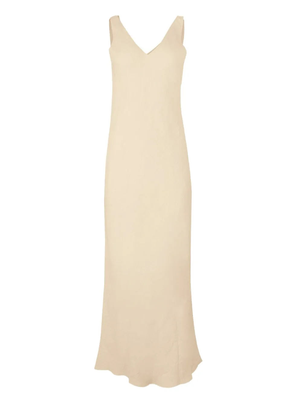  Peter Cohen V-neck Midi Dress - Neutrals 
