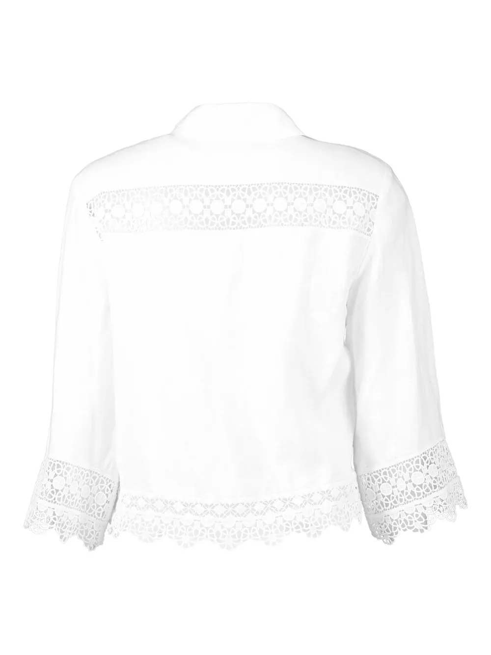 Temptation Positano Natissa Broderie-anglaise Shirt In White