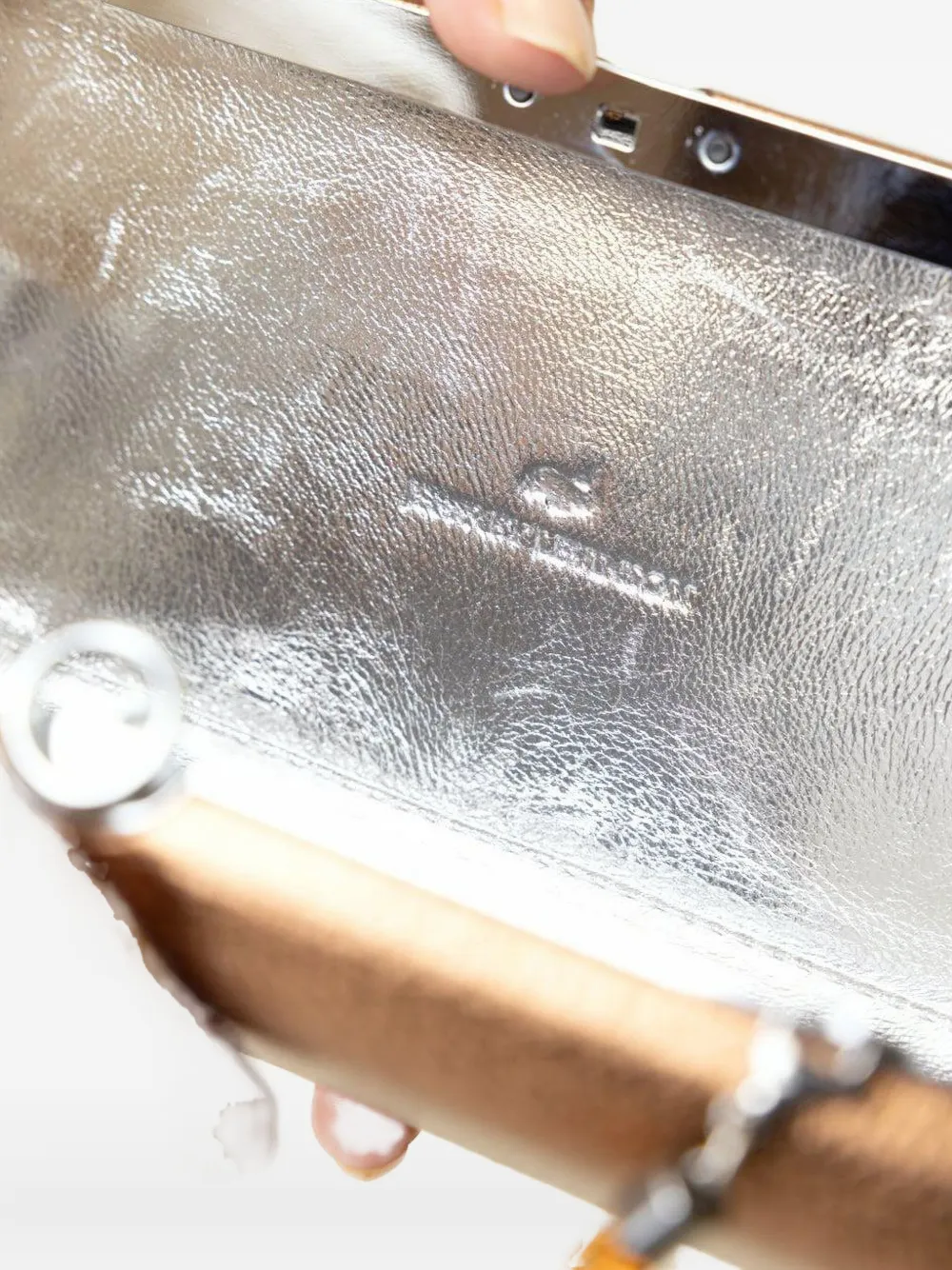 Jeffrey Levinson Finley Clutch Bronze Bruin