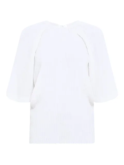 Gabriela Hearst Nula pleated-detail tie-neck top