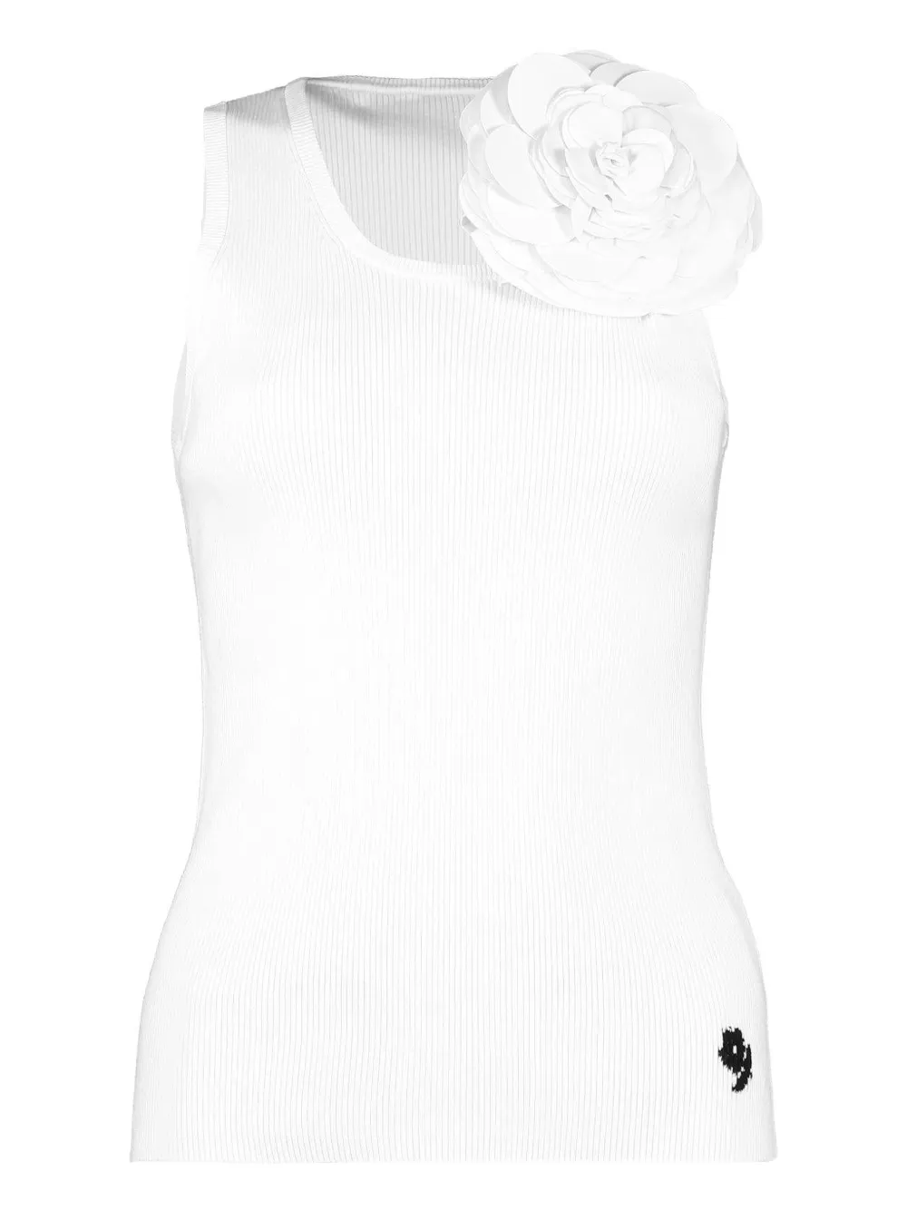 Bernadette Marcel Floral-appliqué Tank Top In White