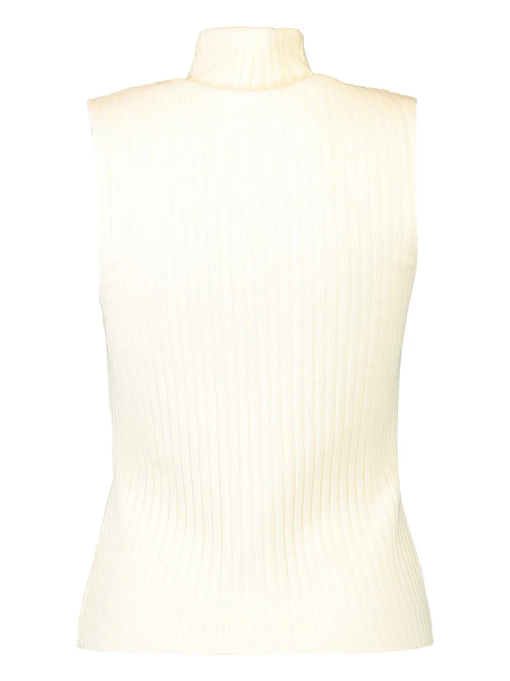 Vince sleeveless turtleneck top Beige