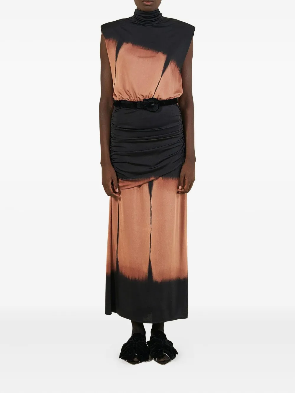 Johanna Ortiz Titual tie-dye maxi dress - Zwart
