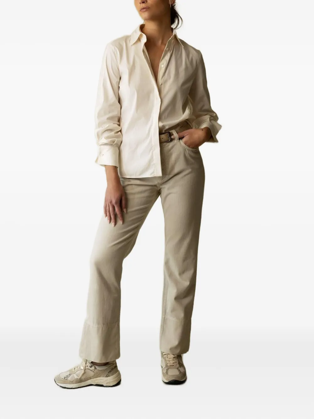 Brunello Cucinelli Button-down Shirt In Neutral