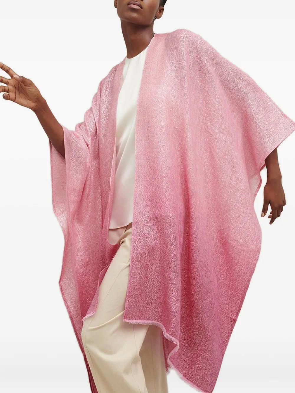 Jane Carr The Long Scarf In Pink
