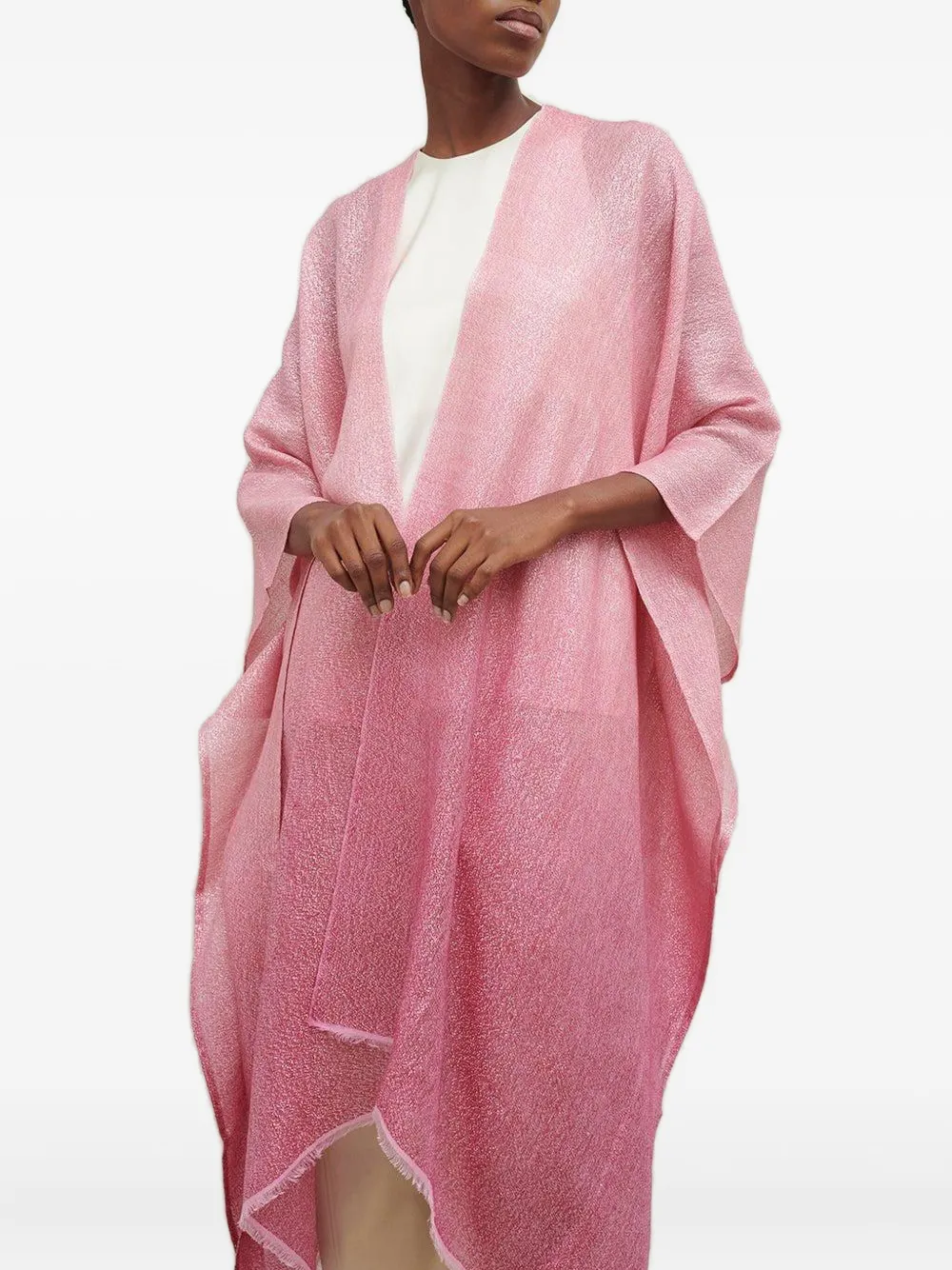 Jane Carr The Long Scarf In Pink
