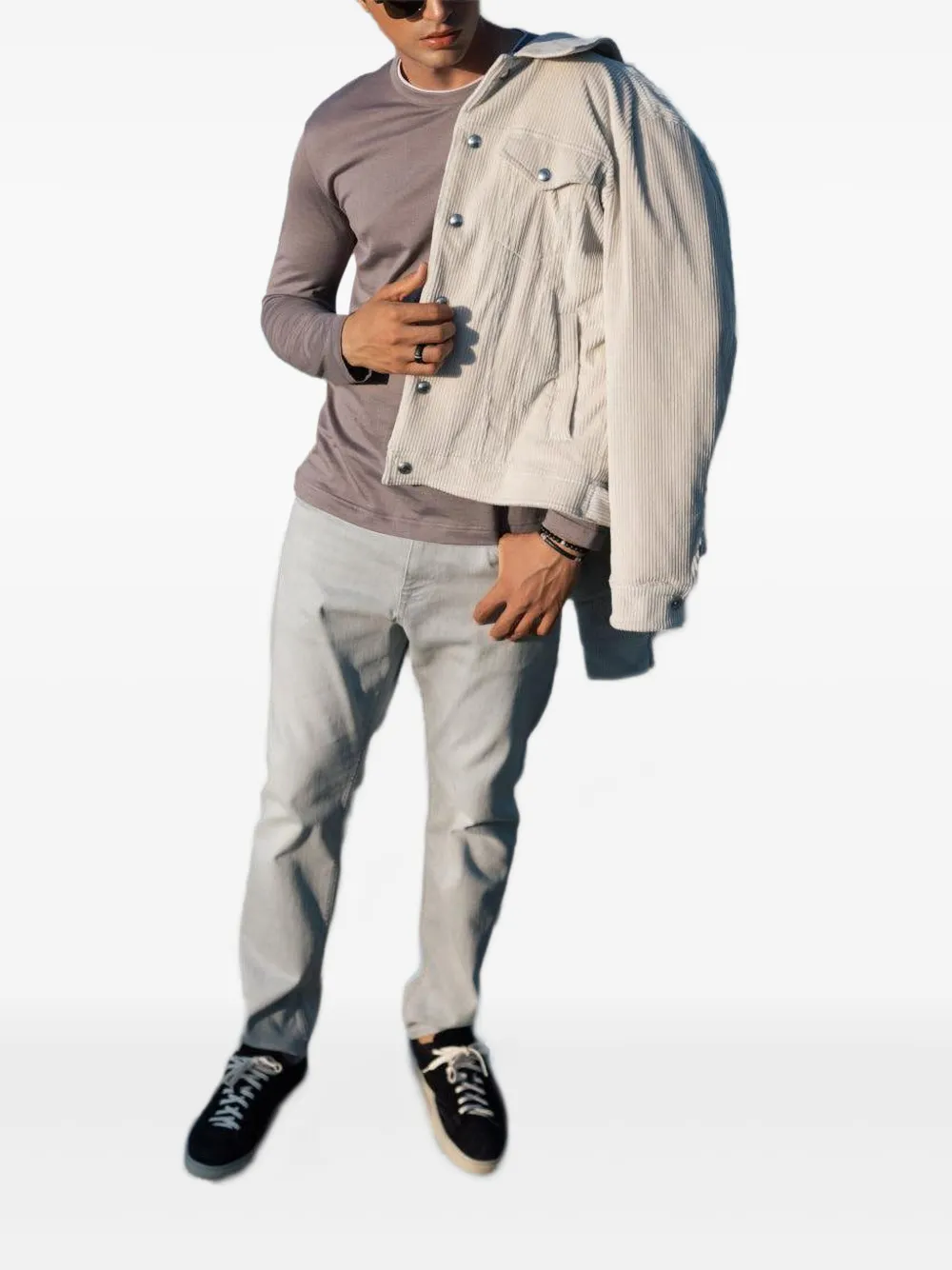 Eleventy corduroy jacket Beige