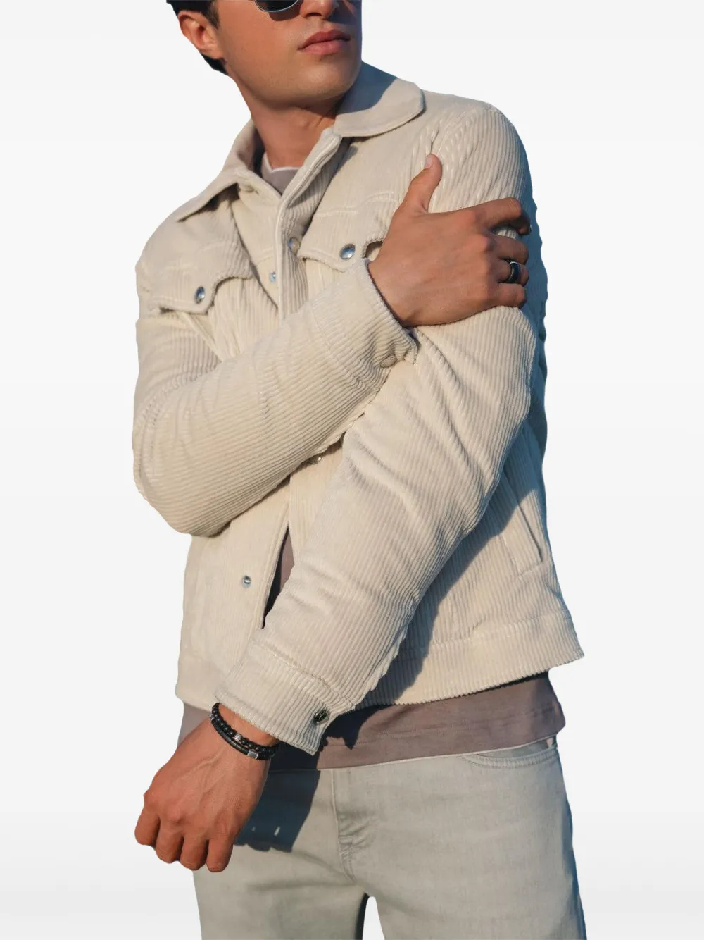 Eleventy corduroy jacket Beige