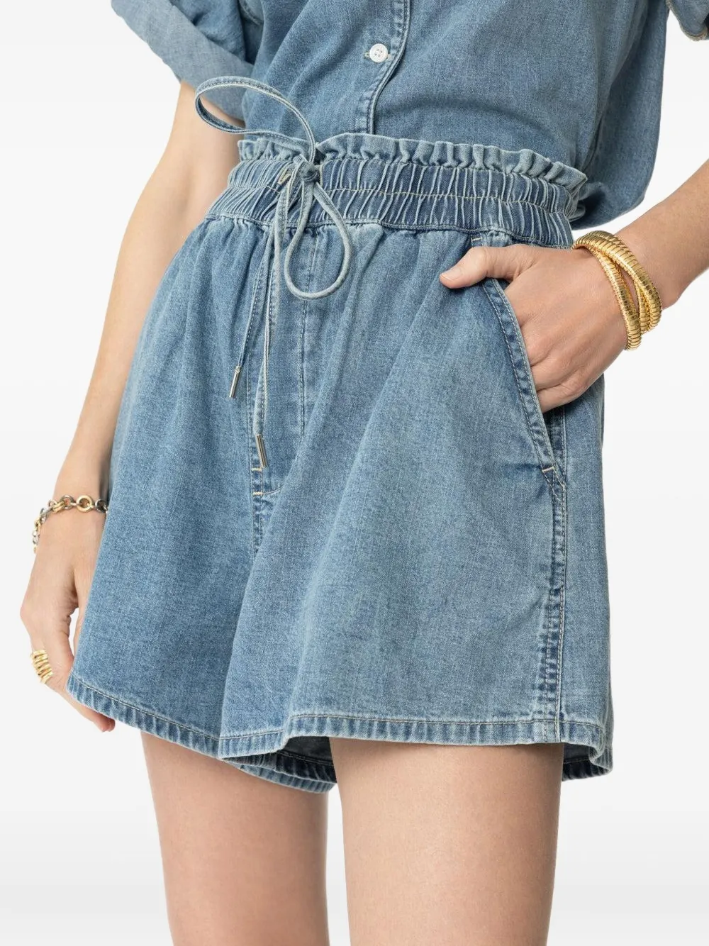 Veronica Beard Wilder Shorts In Blue