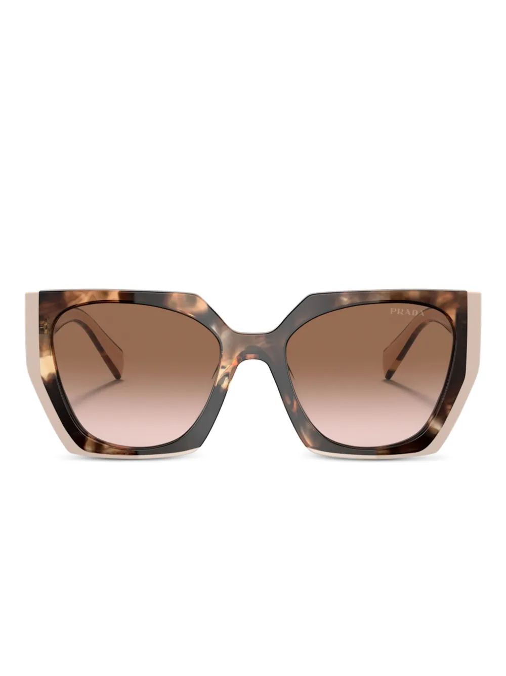 Prada Eyewear gradient rectangular-frame sunglasses - Toni neutri