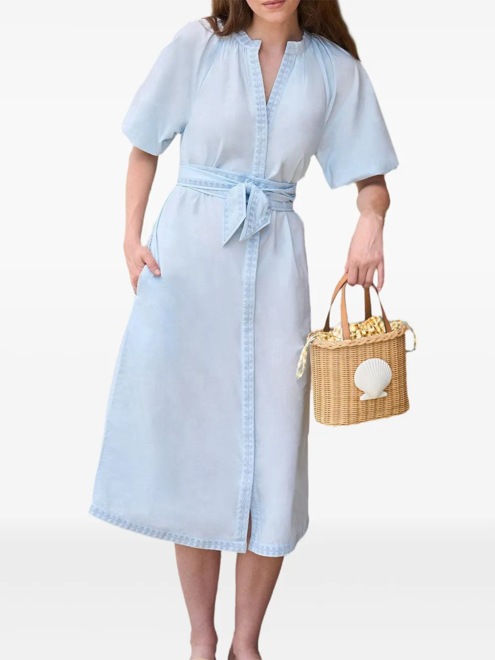 Pamela Munson The Bea Scallop Tote Bag In Neutral