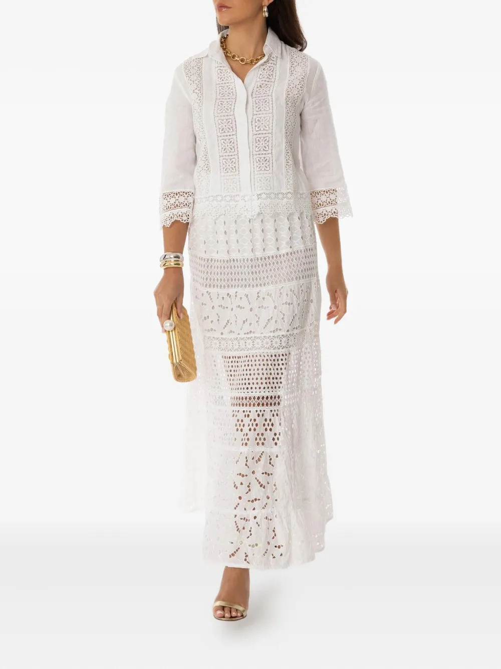 Temptation Positano Piave Maxi Skirt In White