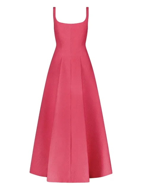 Lela Rose scoop-neck midi dress