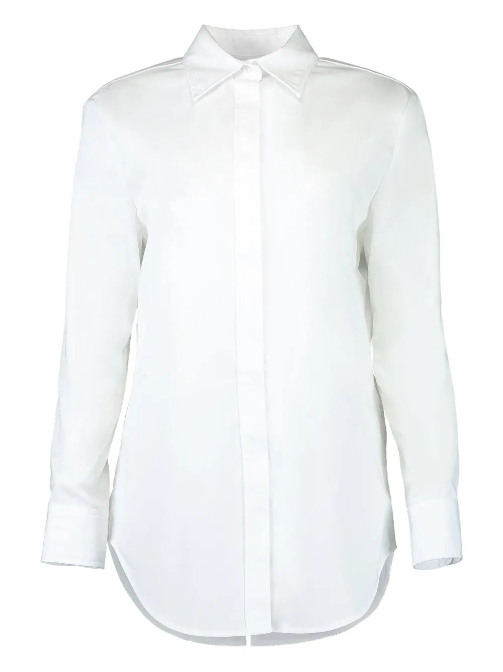Brandon Maxwell Mira Shirt In White