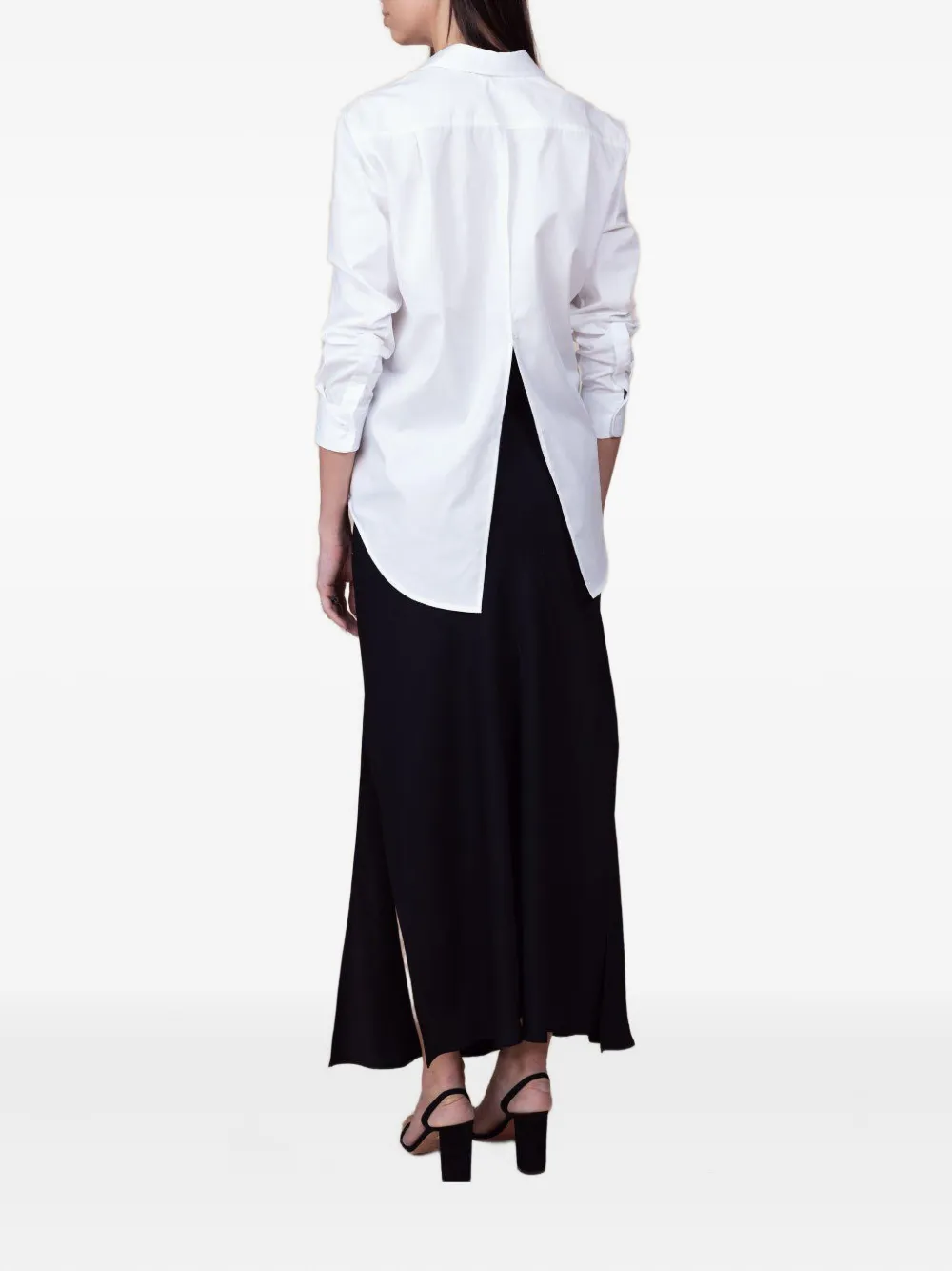 Brandon Maxwell Mira Shirt In White