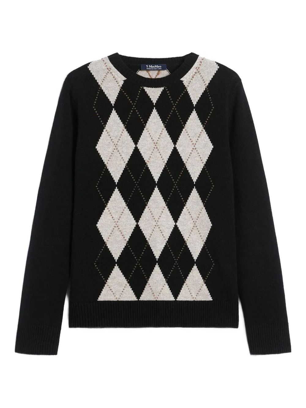 Max Mara Soprano diamond-pattern sweater - ブラック Max Mara Soprano diamond-pattern sweater - ブラック