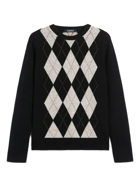 Max Mara Soprano diamond-pattern sweater