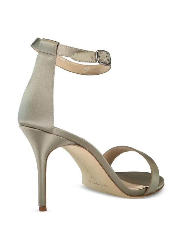 MANOLO BLAHNIK Chaos ストラップレザーサンダル 黒 【公式通販】