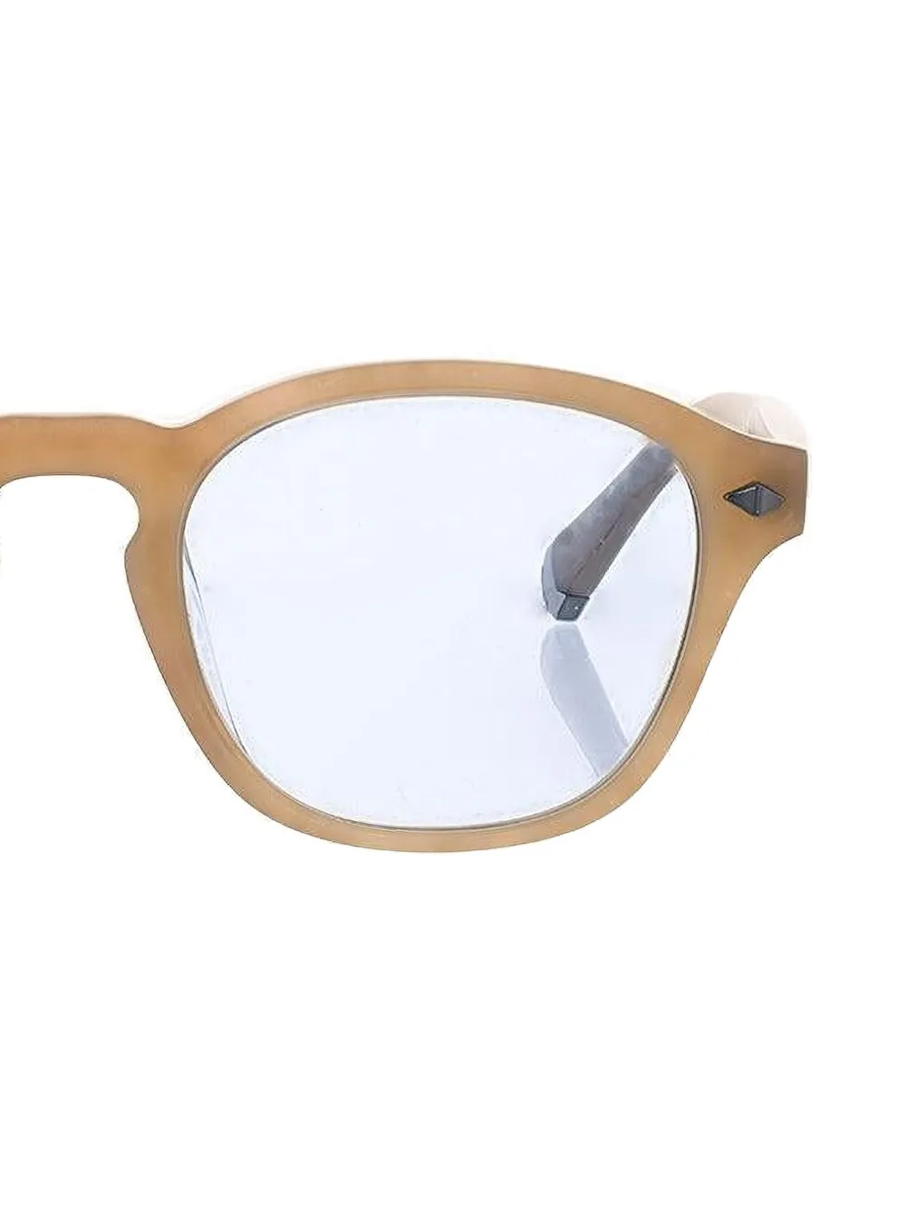 Brunello Cucinelli Zonnebril met rond montuur - Beige