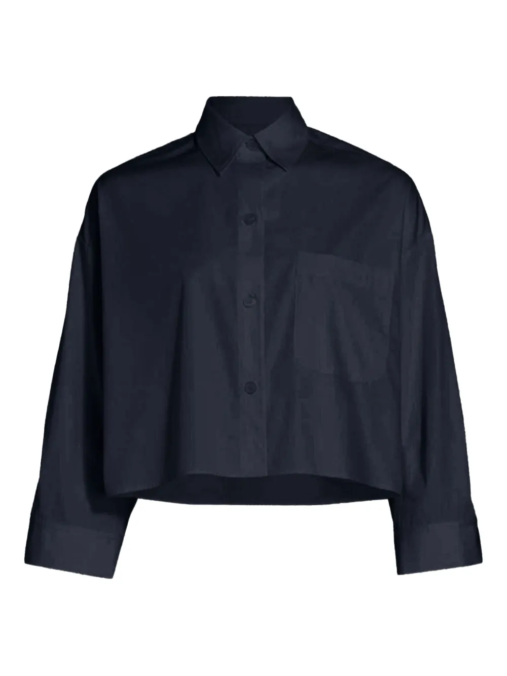 TWP Superfine pocket cropped shirt | Blue | Image 1