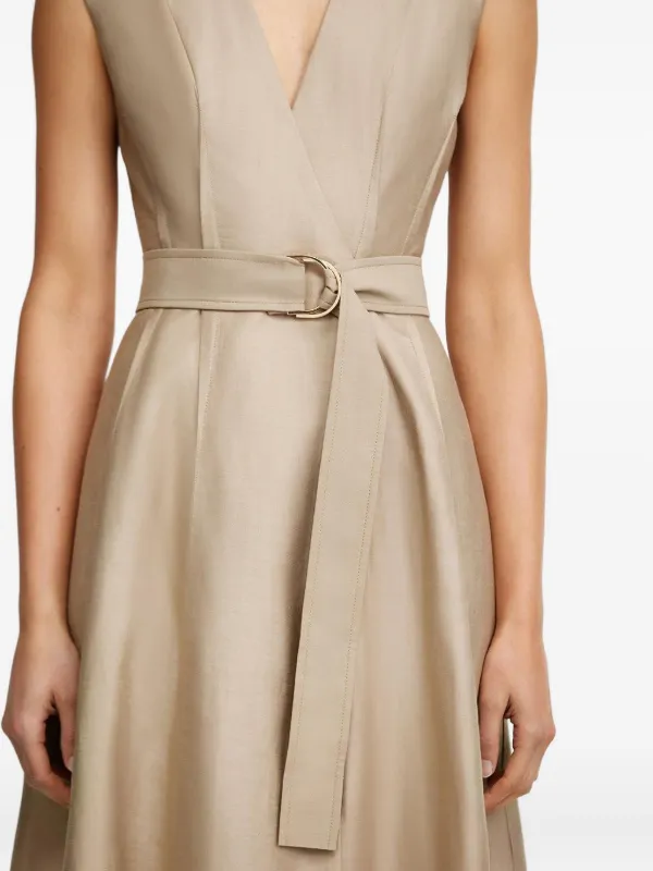 Acler Hepworth Belted Sleeveless Maxi Dress | Neutrals | FARFETCH KW
