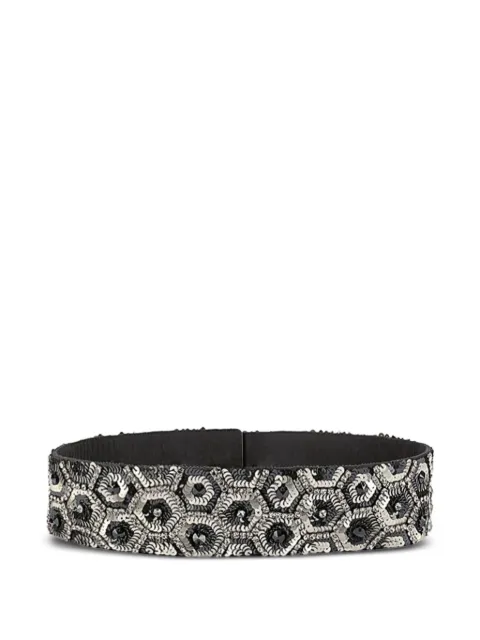 Alberta Ferretti sequin-embellished belt