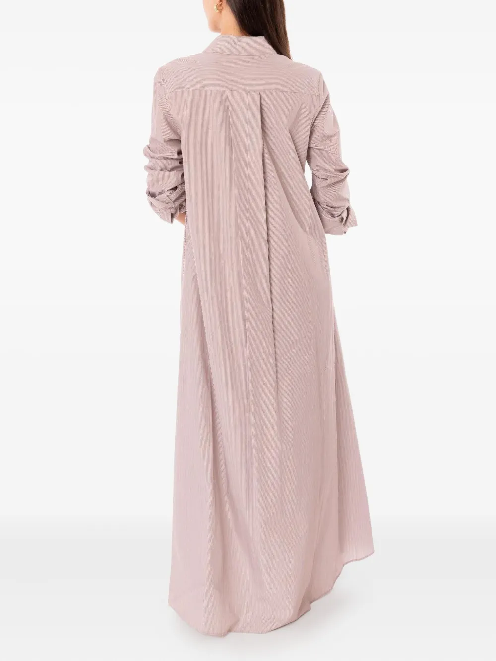 TWP Jenny's striped shirt dress - Beige