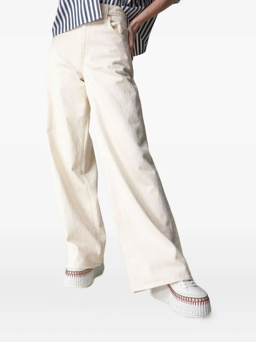 TWP Tiny Dancer wide-leg trousers Wit