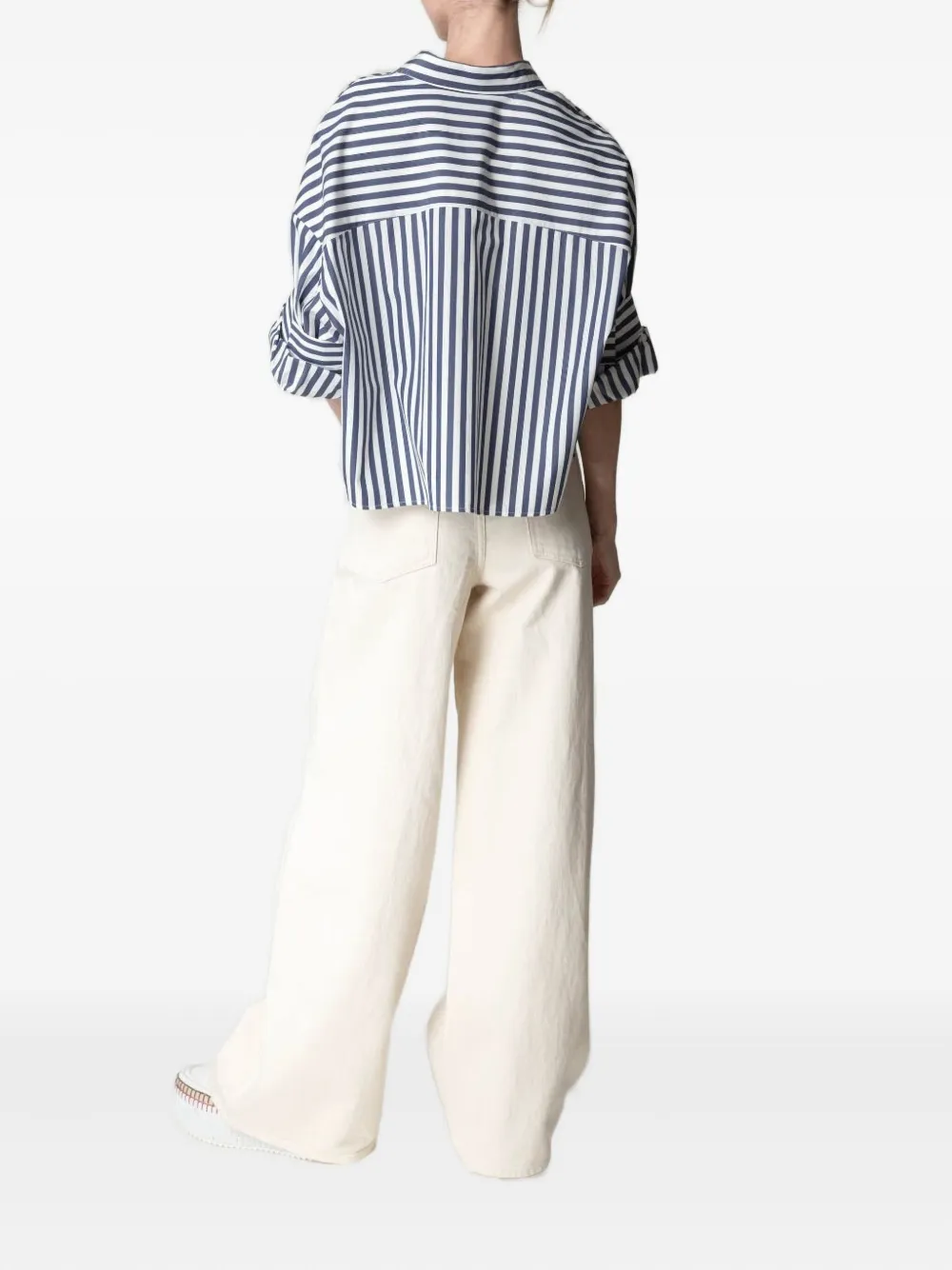 TWP Tiny Dancer wide-leg trousers Wit