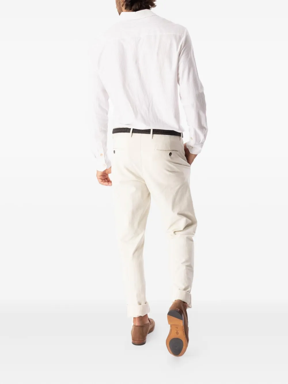 Eleventy cuffed pants Beige