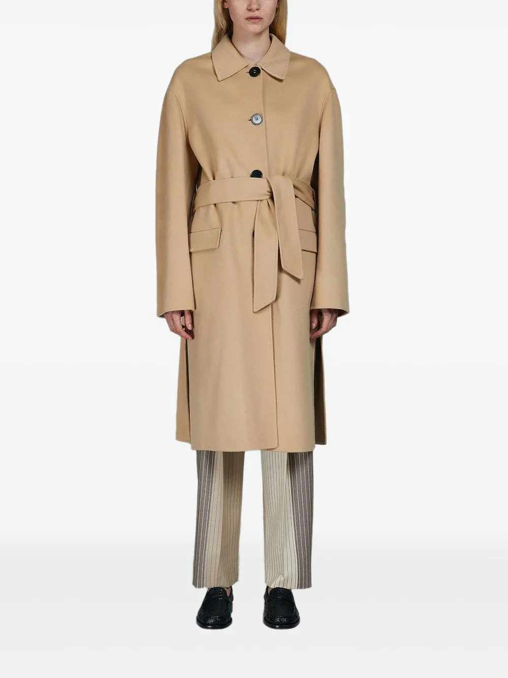 Marni belted side-split coat | Single Breasted Coats | Image 2