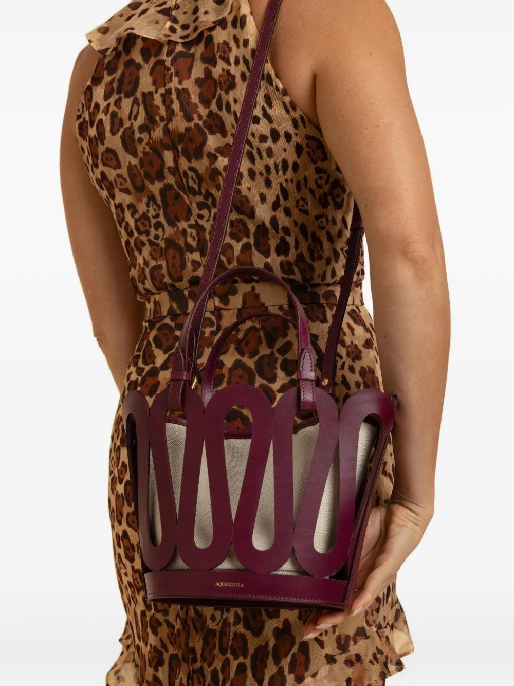 Aquazzura Medium Artiste Tote Bag In Red