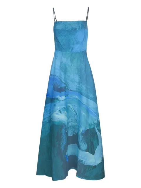 Acler Osidge abstract-print maxi dress