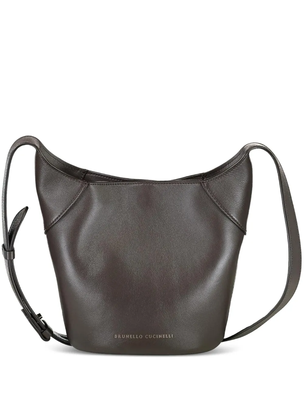 Brunello Cucinelli leather bucket bag | marrón | Image 1